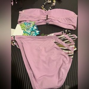 Becca by Rebecca Virtue swimwear 2-piece set (size small bottom & medium top)